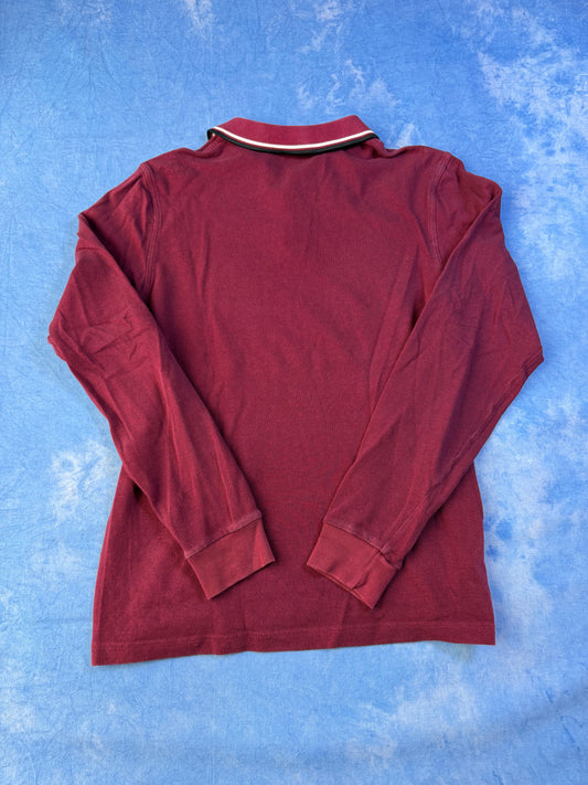 Koszulka Longsleeve Polo Fred Perry Burgundowa M