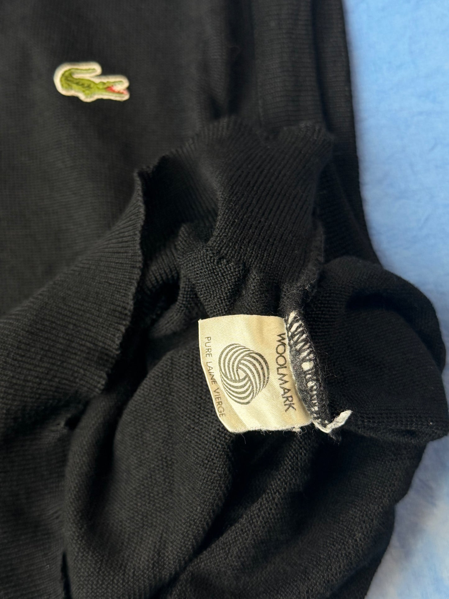 Lacoste Wool Sweater Vest Made in France 90s XL/XXL