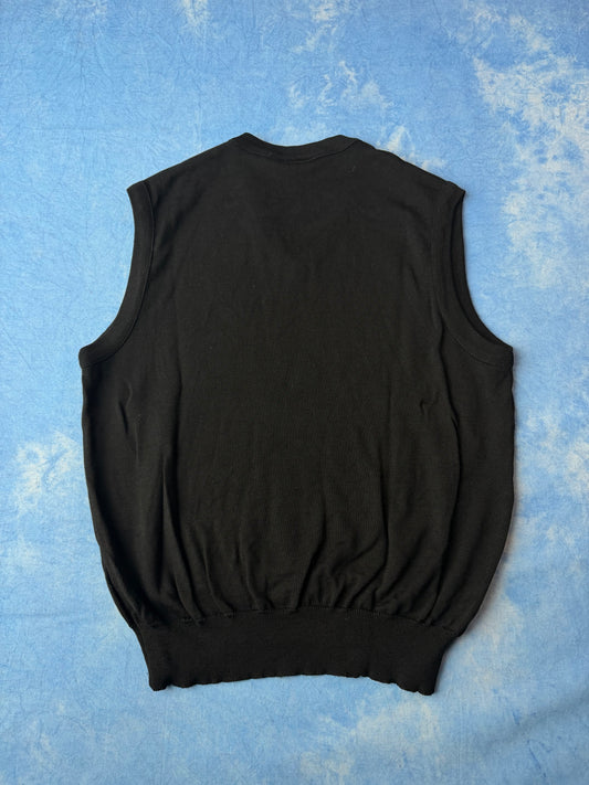 Wełniana Kamizelka Swetrowa Lacoste Made in Fracne 90s XL/XXL