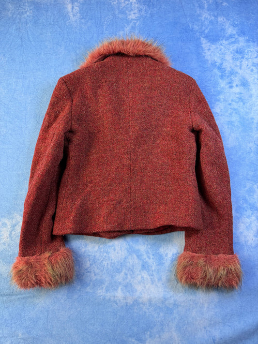 Lekka Kurtka Wełniana Kookai 2000s S/M