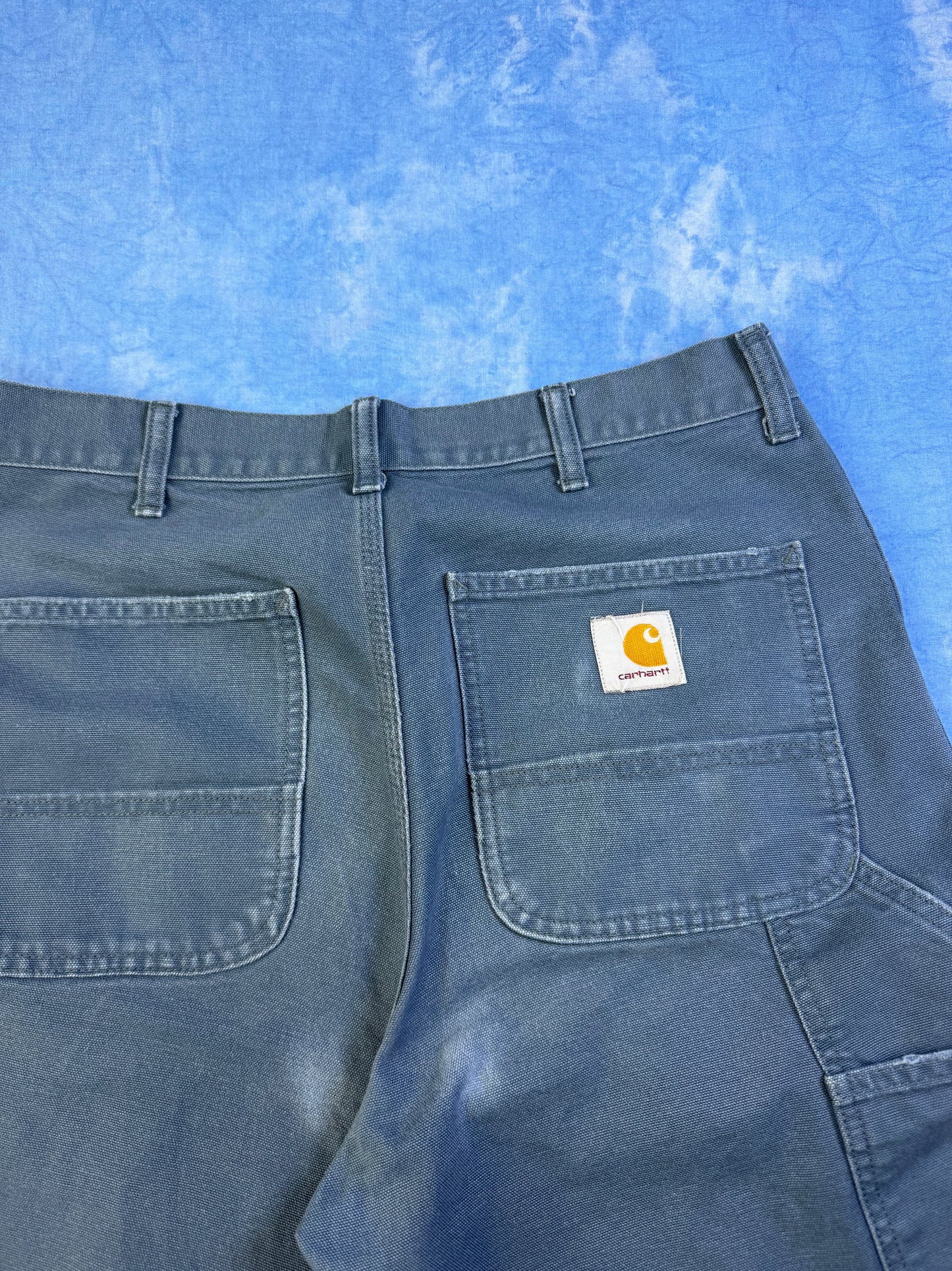 Spodnie Carhartt Single Knee Niebieskie M/L
