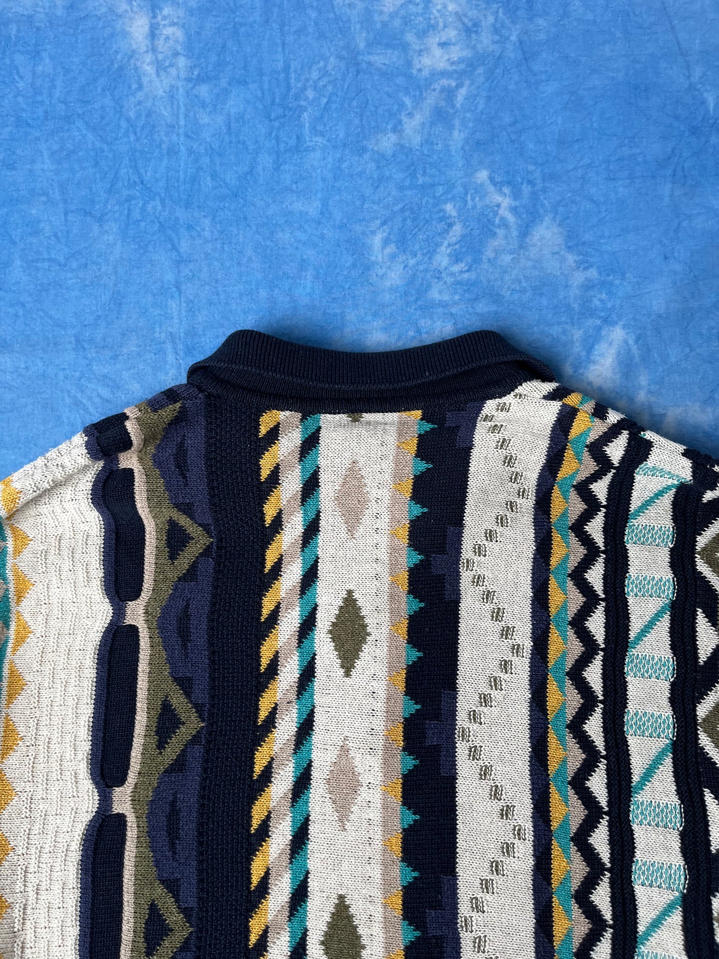 Sweterek Kolorowy we Wzorki 90s L/XL