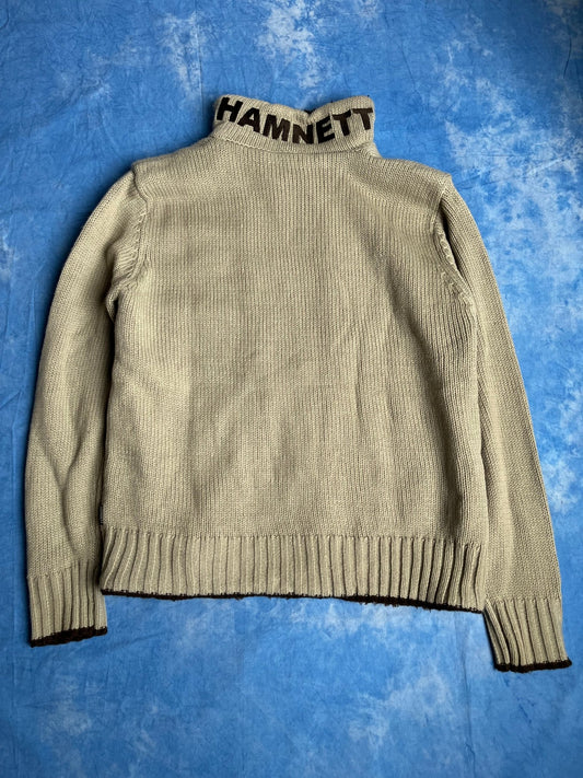 Bluza Zip Katharine Hamnett Wełniany Blend 90s L | Piggy Boxer Vintage Shop