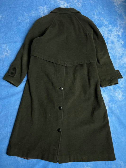 Ciemnozielony Płaszcz Wełniany 80s M - L | Piggy Boxer Vintage Shop