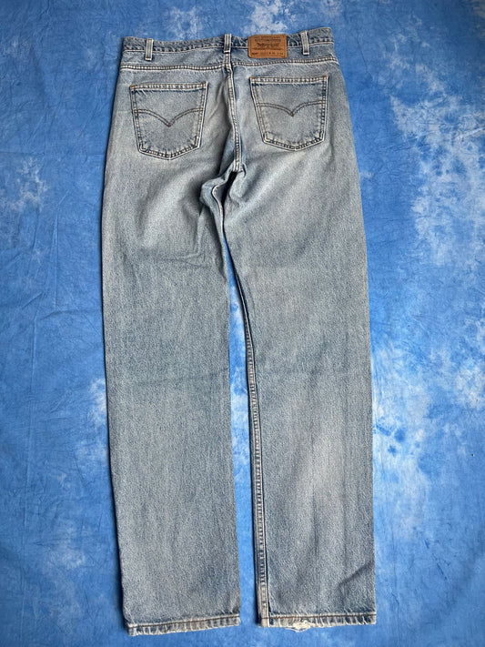 Jeansy Levi's 505 z 1997r Made in USA 36x34 | Piggy Boxer Vintage Shop