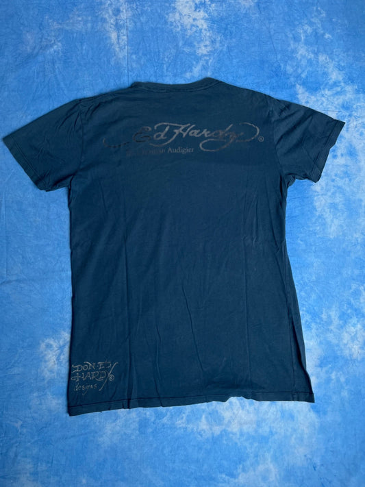 Koszulka Ed Hardy by Christian Audigier Pirat Skull M | Piggy Boxer Vintage Shop