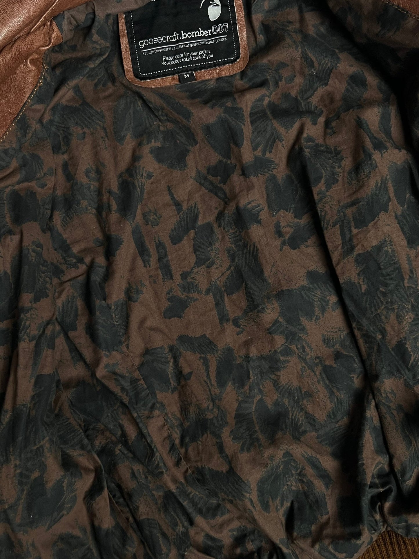 Kurtka Skórzana Bomberka Goosecraft M - Piggy Boxer