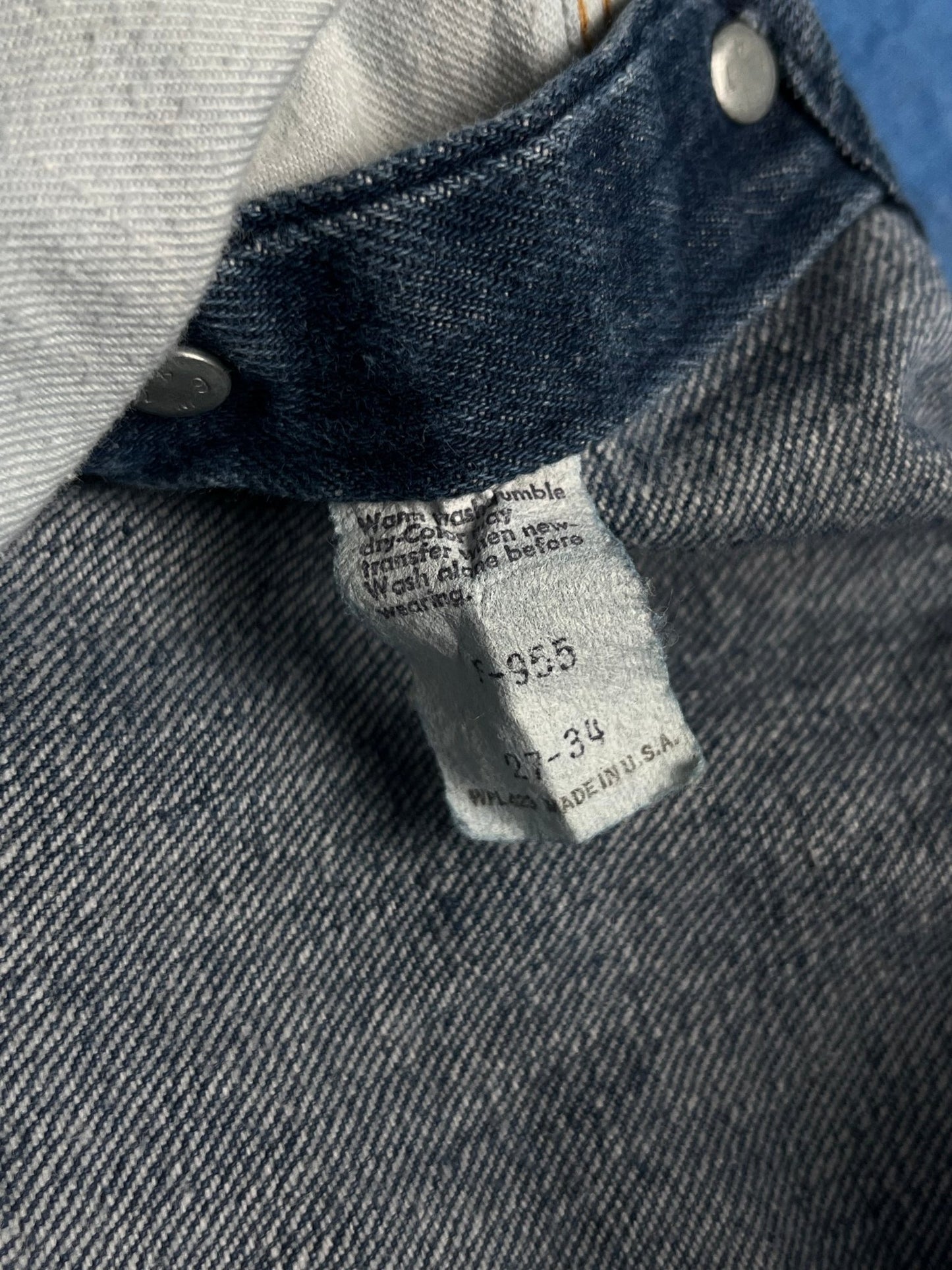 Ogrodniczki Levi's Plowboy "Farmers, Mechanics & Miners" 80s 27x34 | Piggy Boxer Vintage Shop