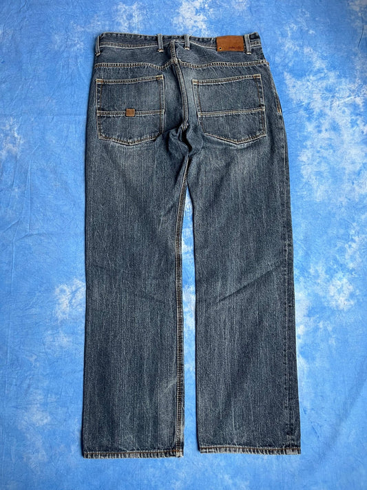 Spodnie Jeansy Szerokie Pelle Pelle 00s 36x34 | Piggy Boxer Vintage Shop