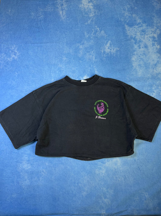 Koszulka Crop Top John Brown Golden Era Bodybuilder 90s XL