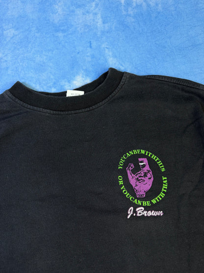 Koszulka Crop Top John Brown Golden Era Bodybuilder 90s XL