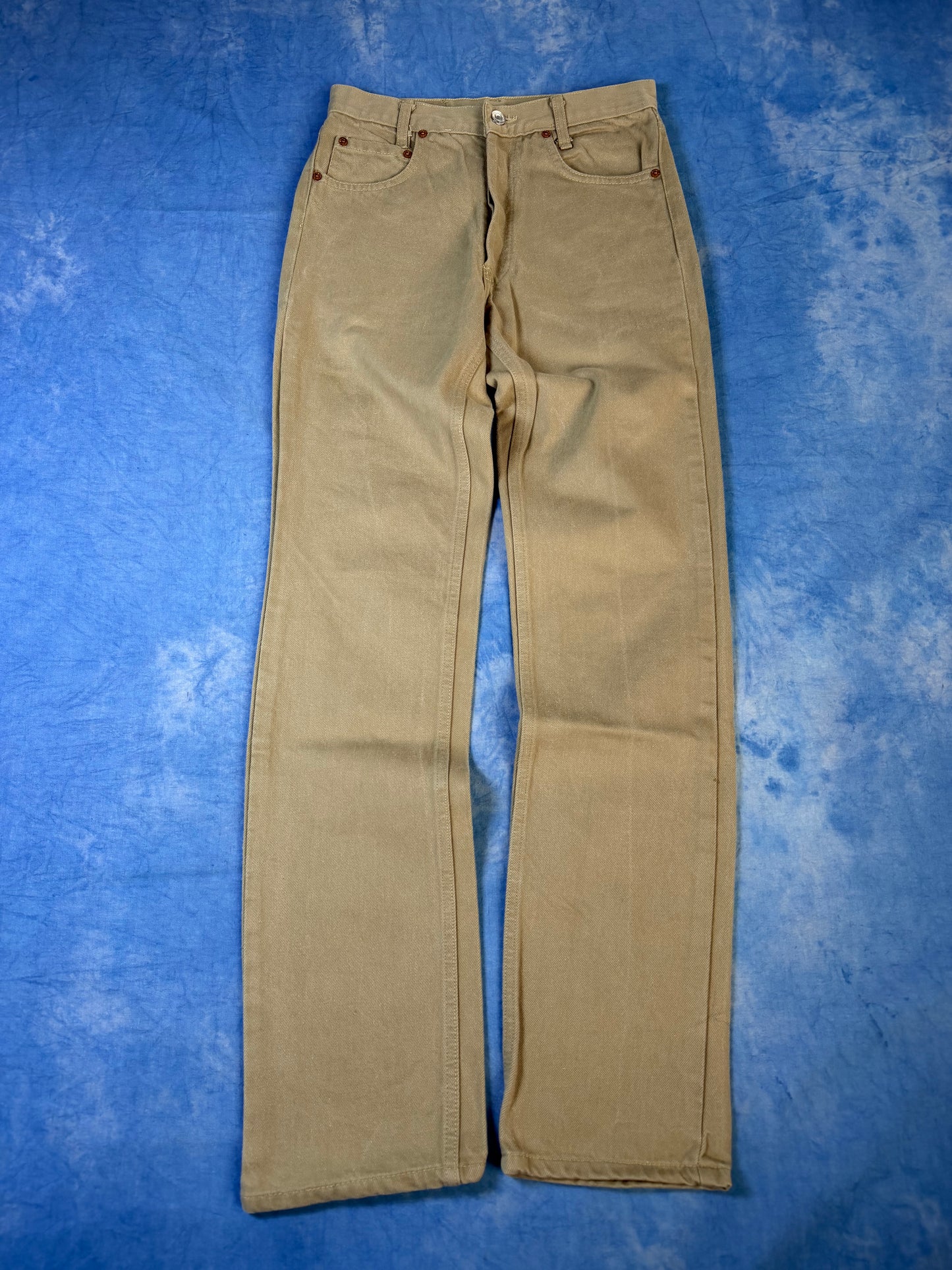 Jeansy Beżowe Levi's 501 Made in USA 1993 XS