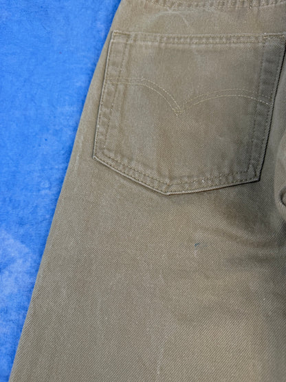 Jeansy Beżowe Levi's 501 Made in USA 1993 XS