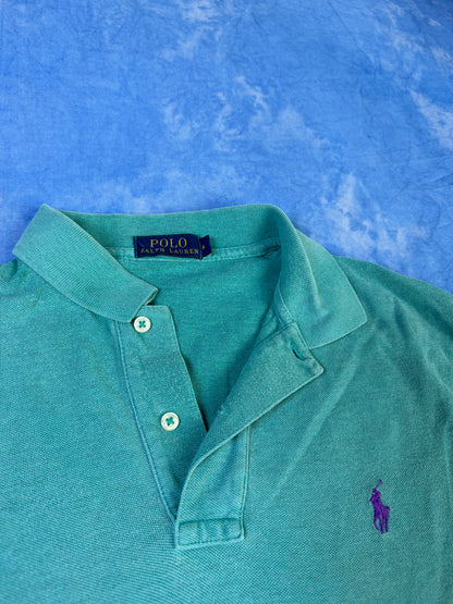 Koszulka Polo Ralph Lauren Turkusowa 2000s M