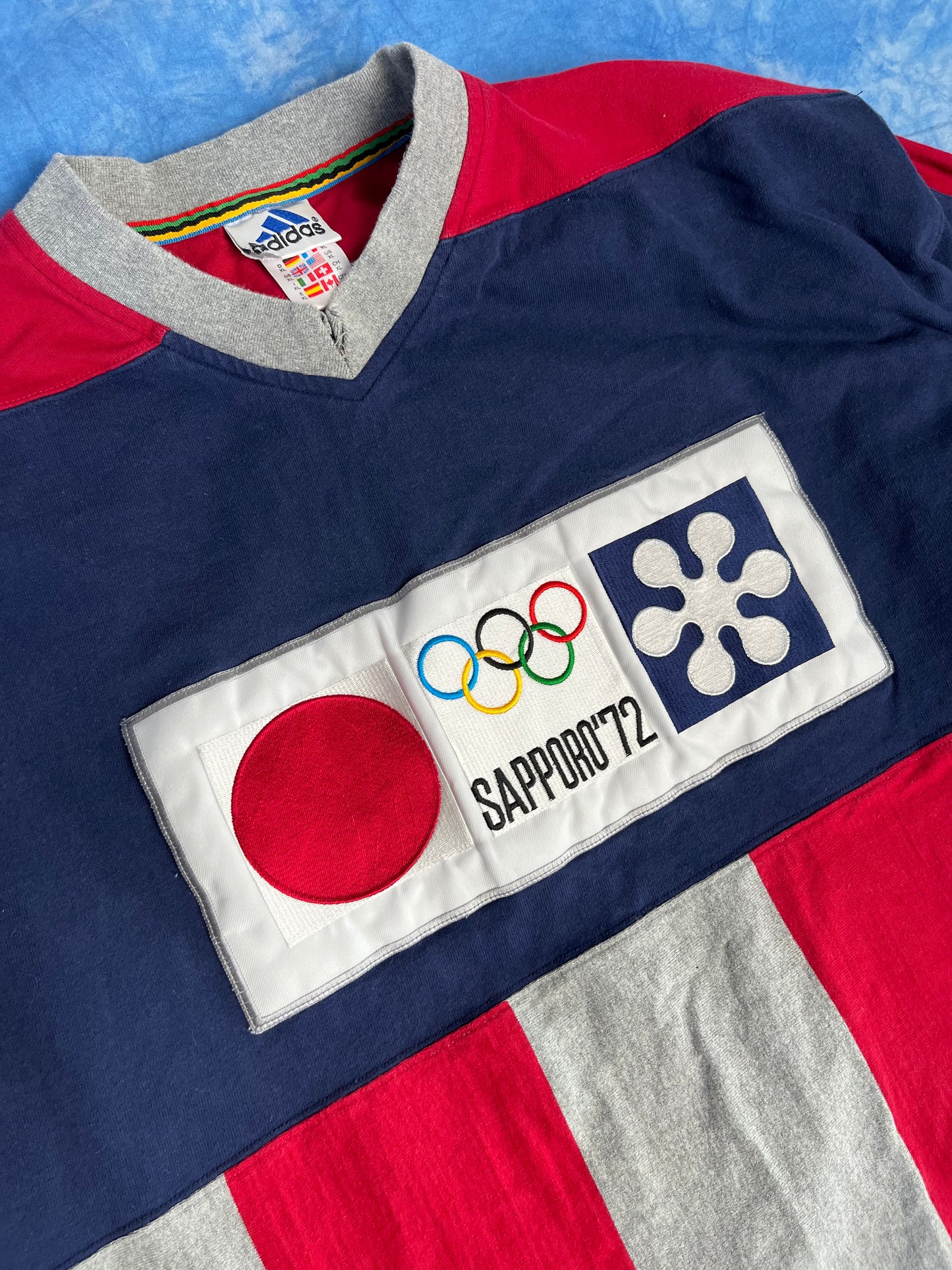 Bluza Adidas Olympic Winter 1972 Sapporo, Japonia 90s XL