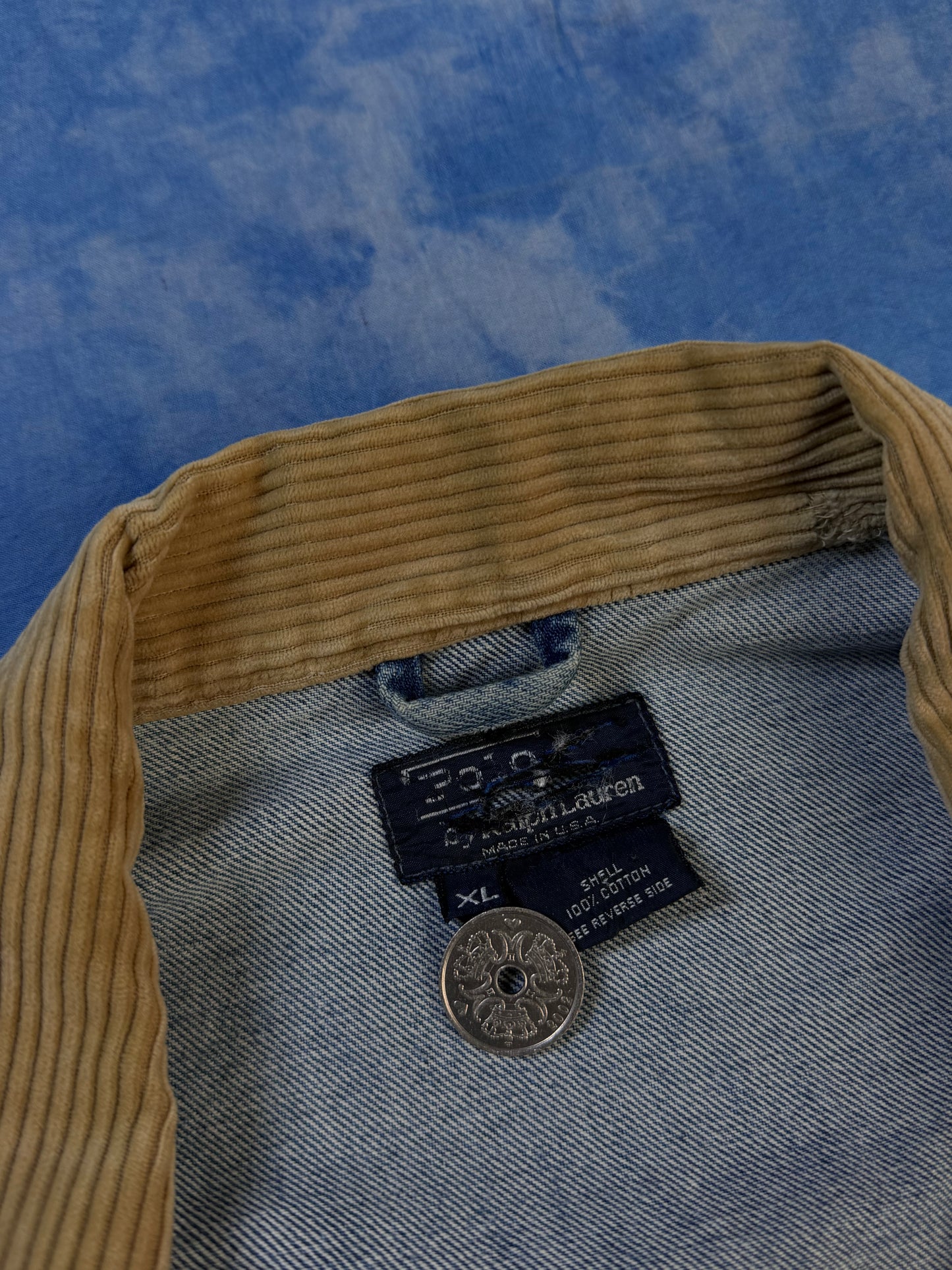 Kurtka Jeansowa Polo Ralph Lauren Rodeo 1992 Made in USA XL