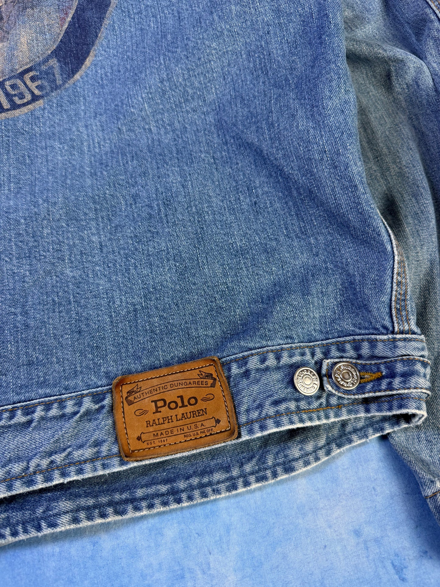 Kurtka Jeansowa Polo Ralph Lauren Rodeo 1992 Made in USA XL