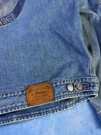 Kurtka Jeansowa Polo Ralph Lauren Rodeo 1992 Made in USA XL