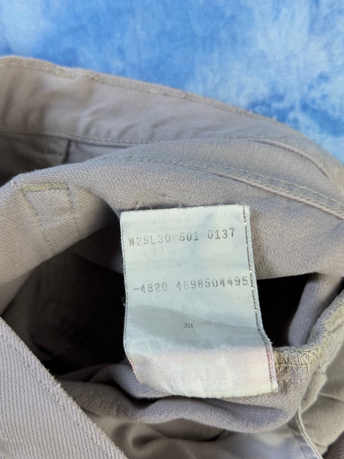 Jeansy Liliowe Levi's 501 1995 XS