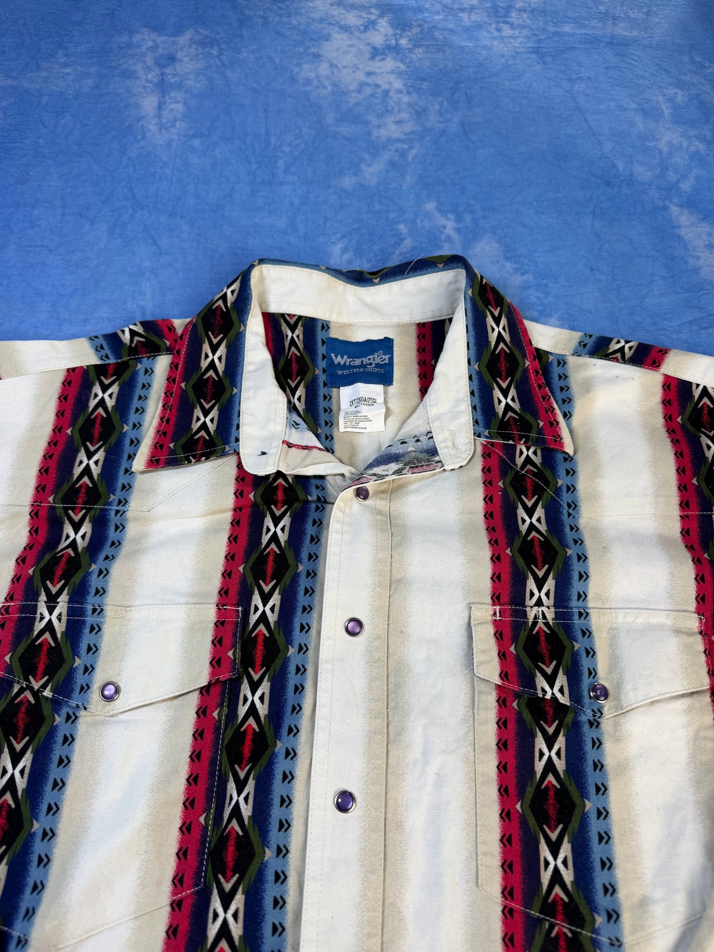 Koszulka w Paski Wrangler Western XXL