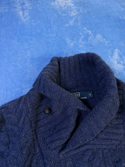 Sweterek z Kołnierzem Polo Ralph Lauren Merino Angora 90s S