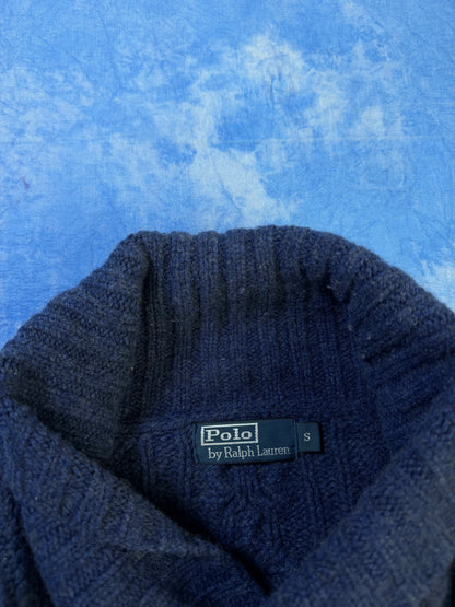 Sweterek z Kołnierzem Polo Ralph Lauren Merino Angora 90s S