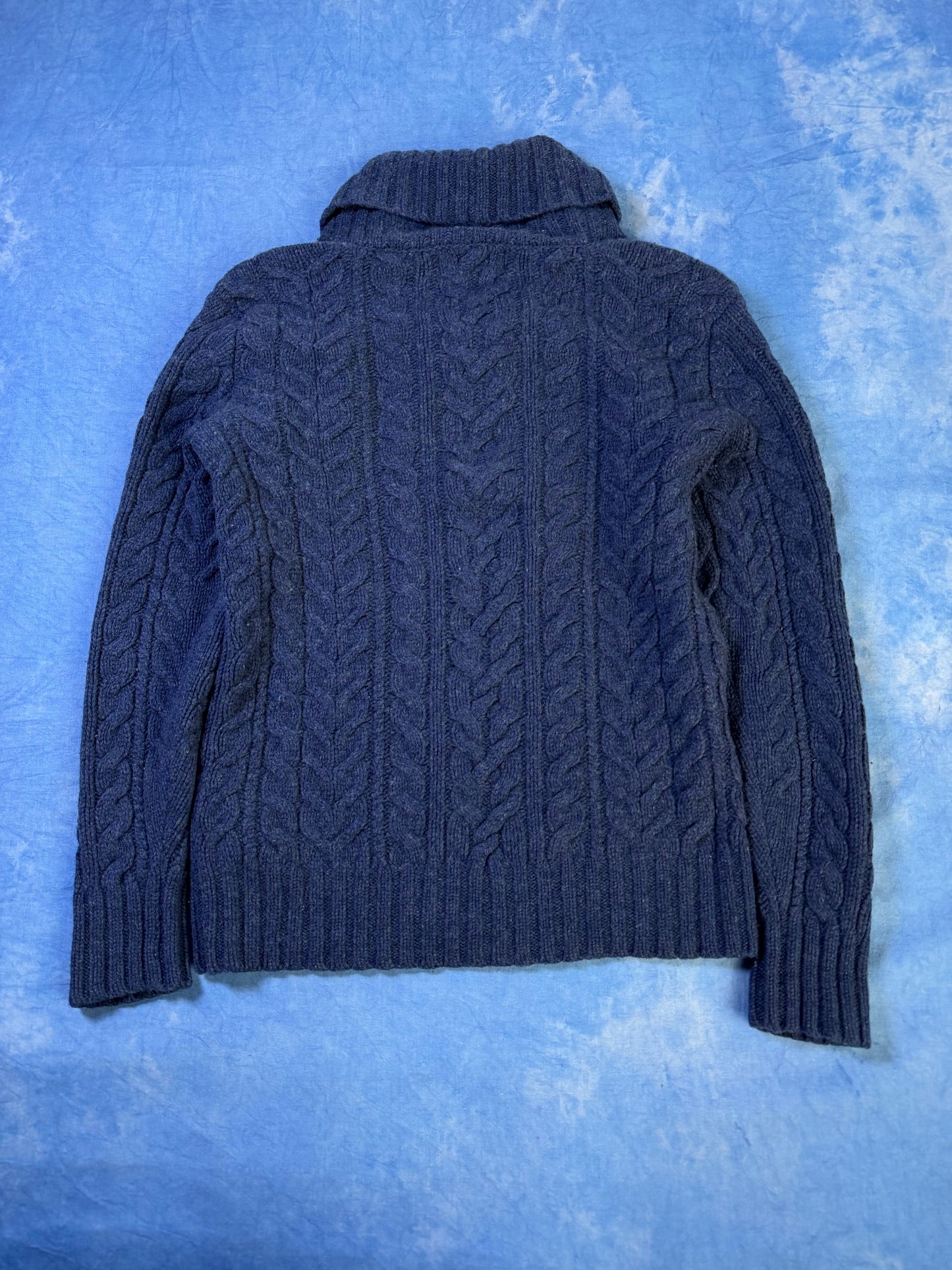 Sweterek z Kołnierzem Polo Ralph Lauren Merino Angora 90s S