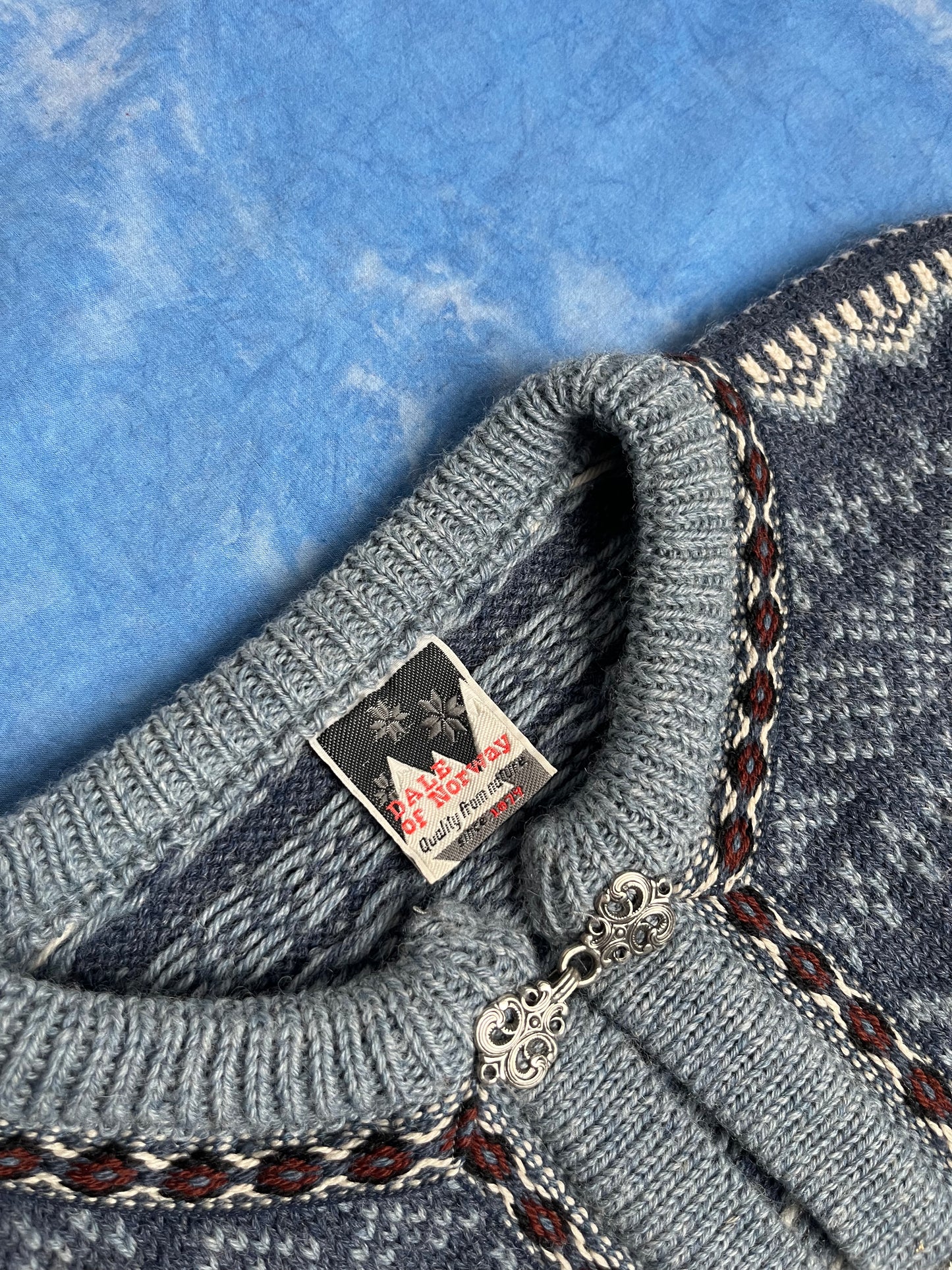 Sweter Kardigan Wełniany  Dale of Norway 90s L