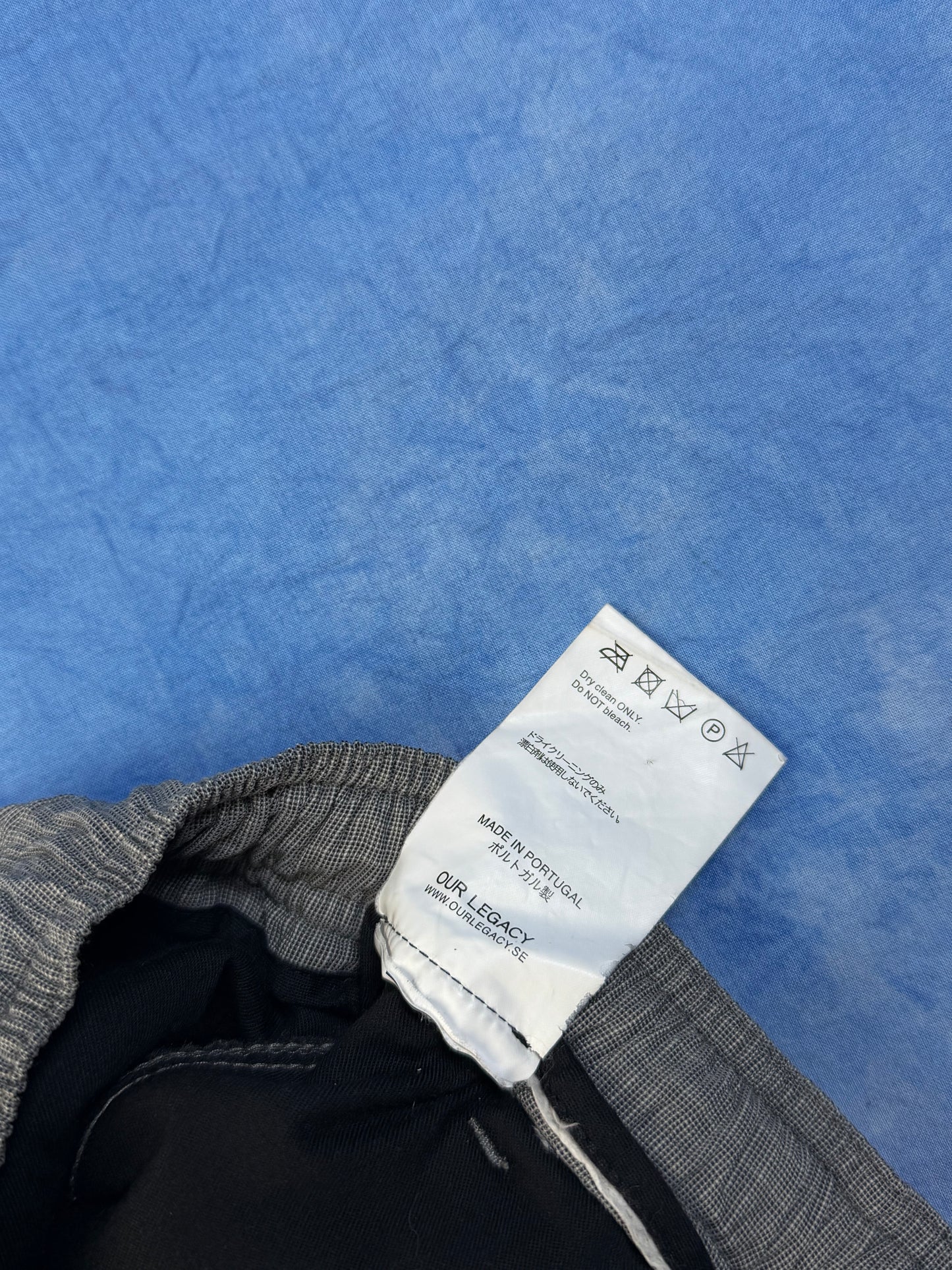 Spodnie z Wełną Our Legacy Grey M Seersucker SS15 S/M