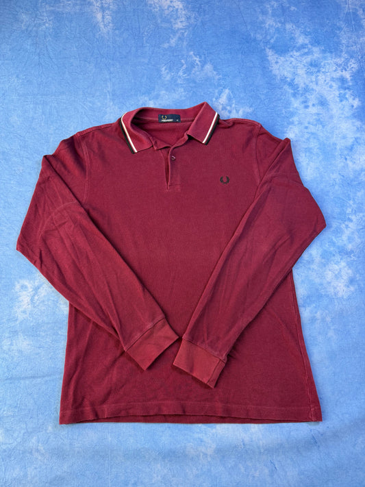 Koszulka Longsleeve Polo Fred Perry Burgundowa M