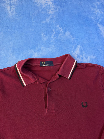 Koszulka Longsleeve Polo Fred Perry Burgundowa M