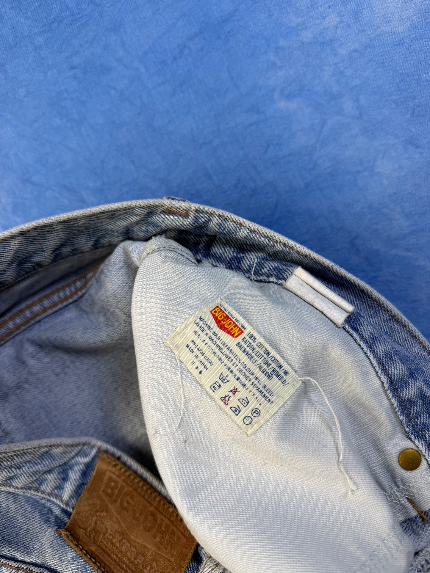 Jeansy Big John Extra Made in Japan 90s S