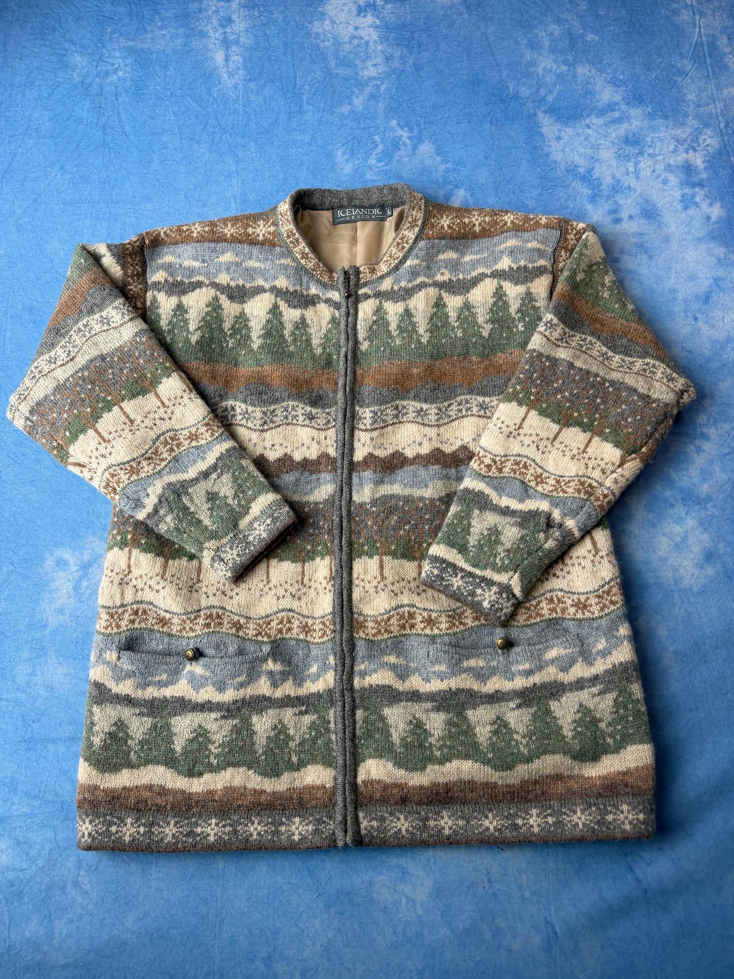 Kardigan Wełniany Icelandic 1997 L