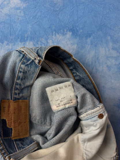 Jeansy Levi's 501 Made in Australia 1998 M/L