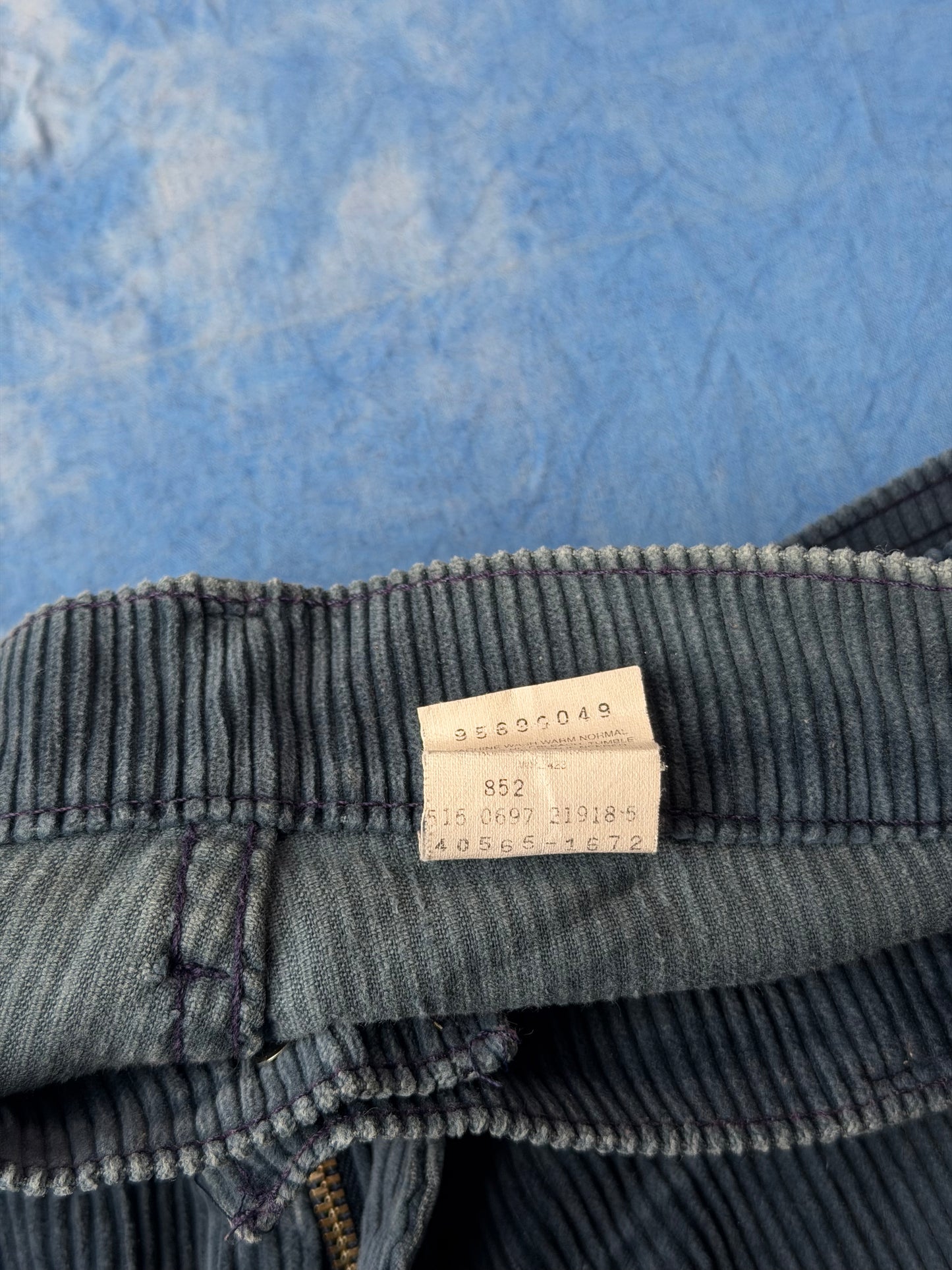 Spodnie Sztruksowe Levi's 565 Ocean Blue Made in USA 1997 XL