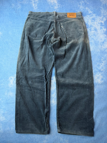 Spodnie Sztruksowe Levi's 565 Ocean Blue Made in USA 1997 XL