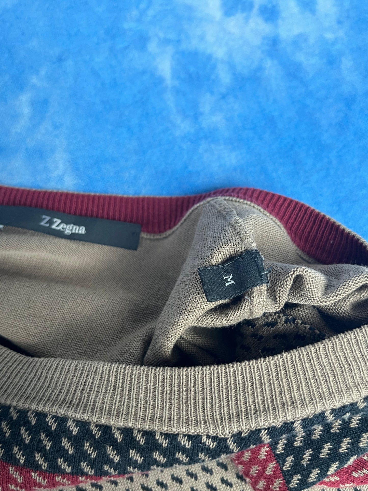 Sweterek w Paski Z Zegna M