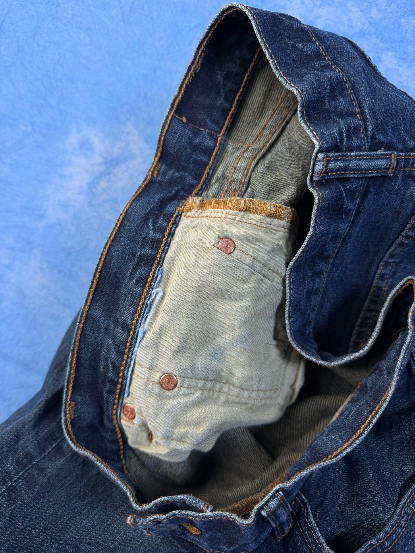 Jeansy Granatowe Levi's 501 M/L