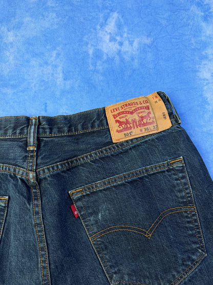 Jeansy Granatowe Levi's 501 M/L