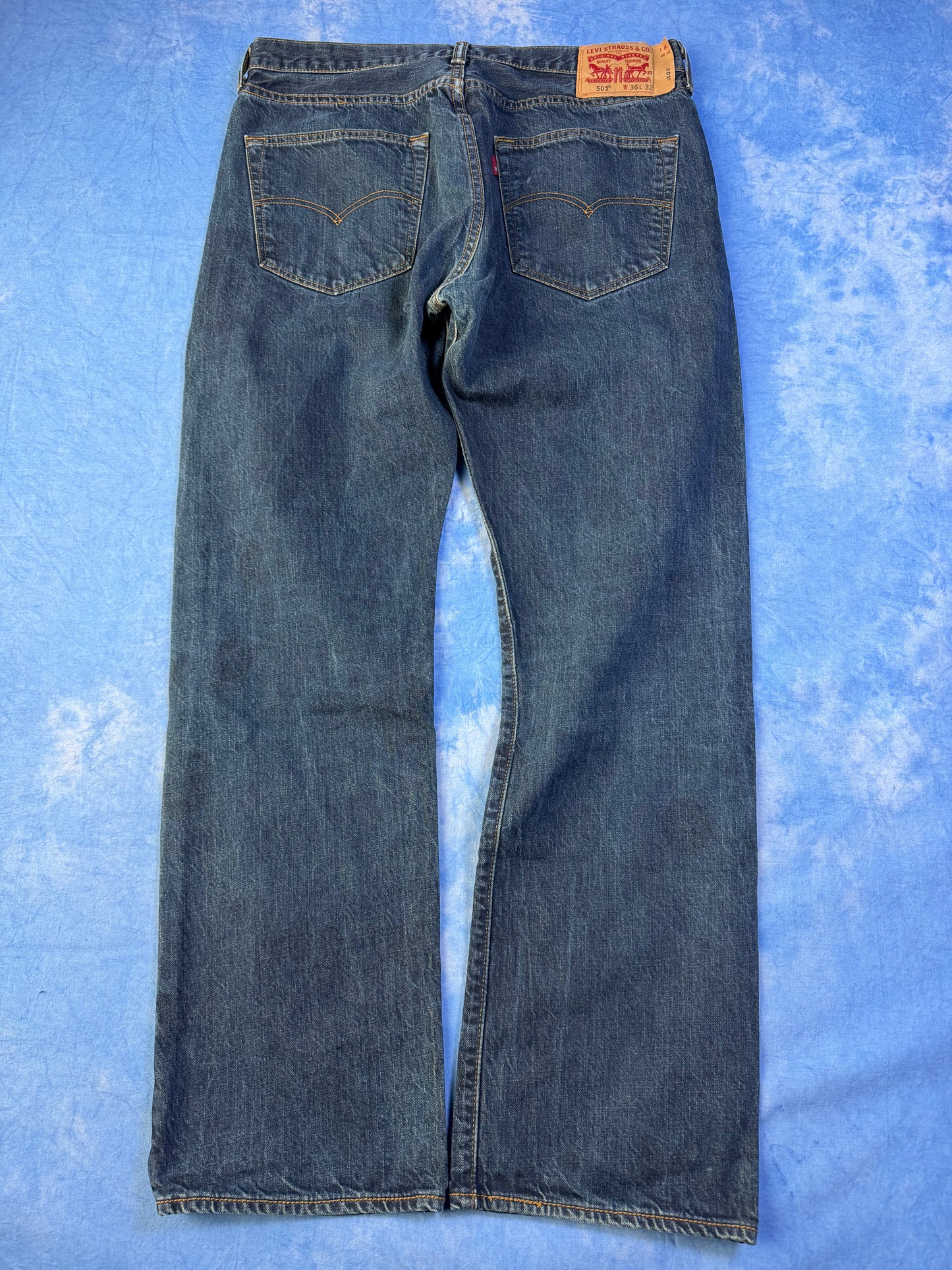 Jeansy Granatowe Levi's 501 M/L