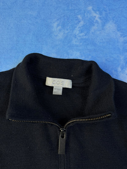 Damski Sweterek Quarter Zip Wełniany COS S