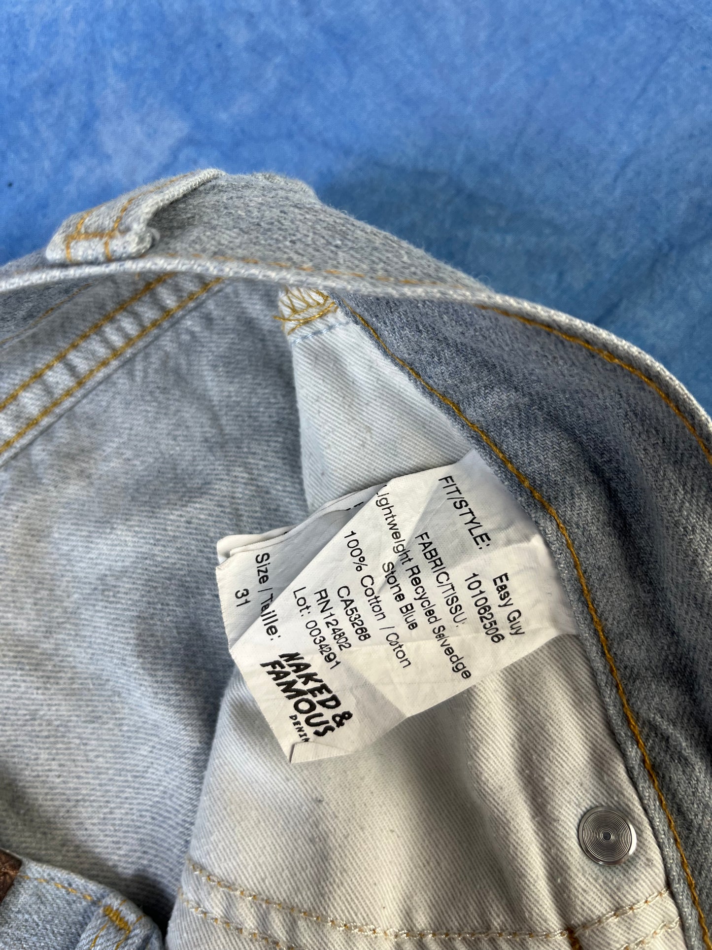 Jeansy Selvedge Naked & Famous Easy Guy M
