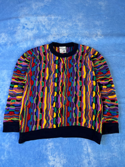 Sweterek Kolorowy Wełniany Purely Australian 90s S/M