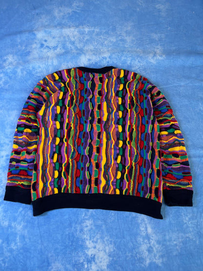 Sweterek Kolorowy Wełniany Purely Australian 90s S/M