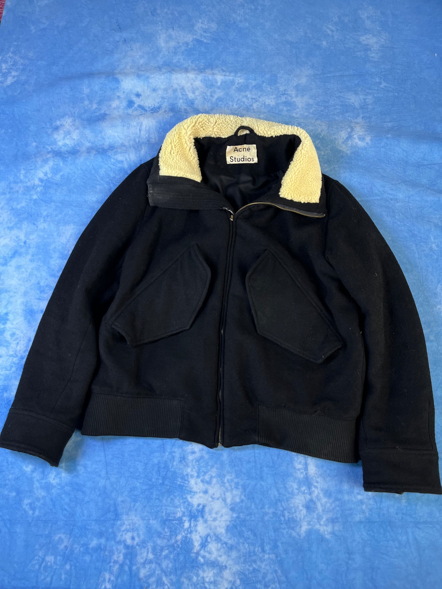 Kurtka Kożuch Wełniana Acne Studios MUTT Paw17 M
