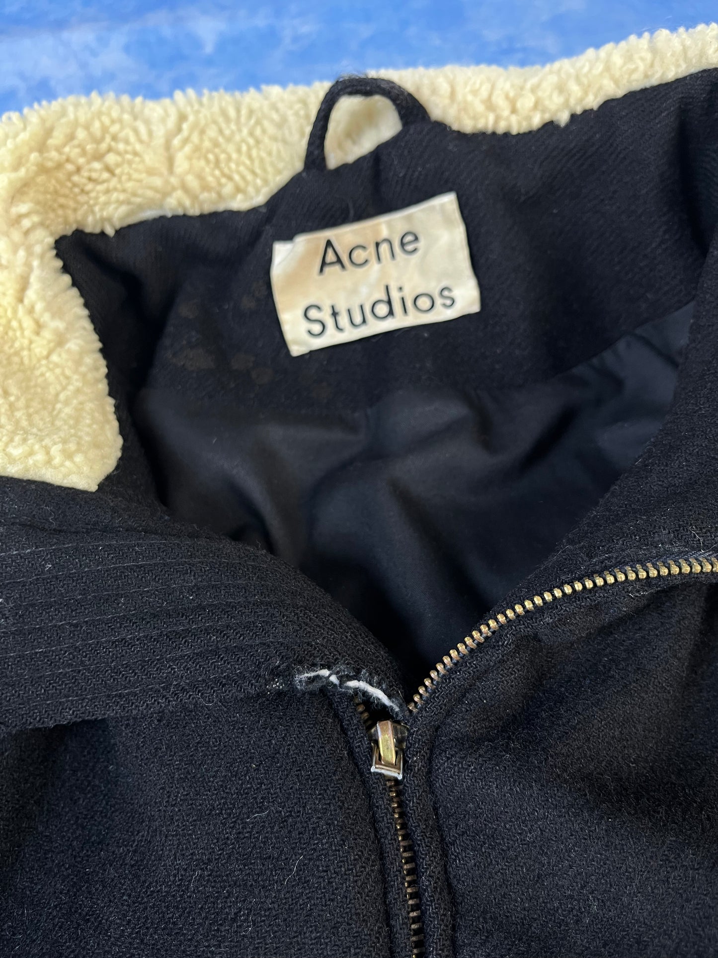 Kurtka Kożuch Wełniana Acne Studios MUTT Paw17 M