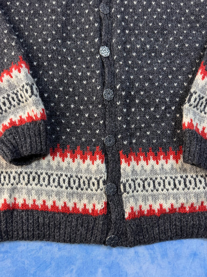 Sweterek Wełniany Brodrene Hallen x Norsk Husflid Handmade 70s/80s L