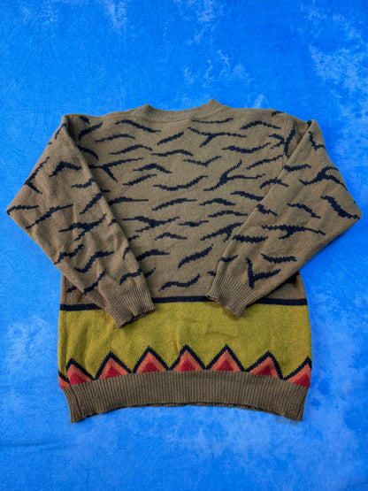 Sweterek Wełniany z Angorą Mondi Aztec 80s XS/S