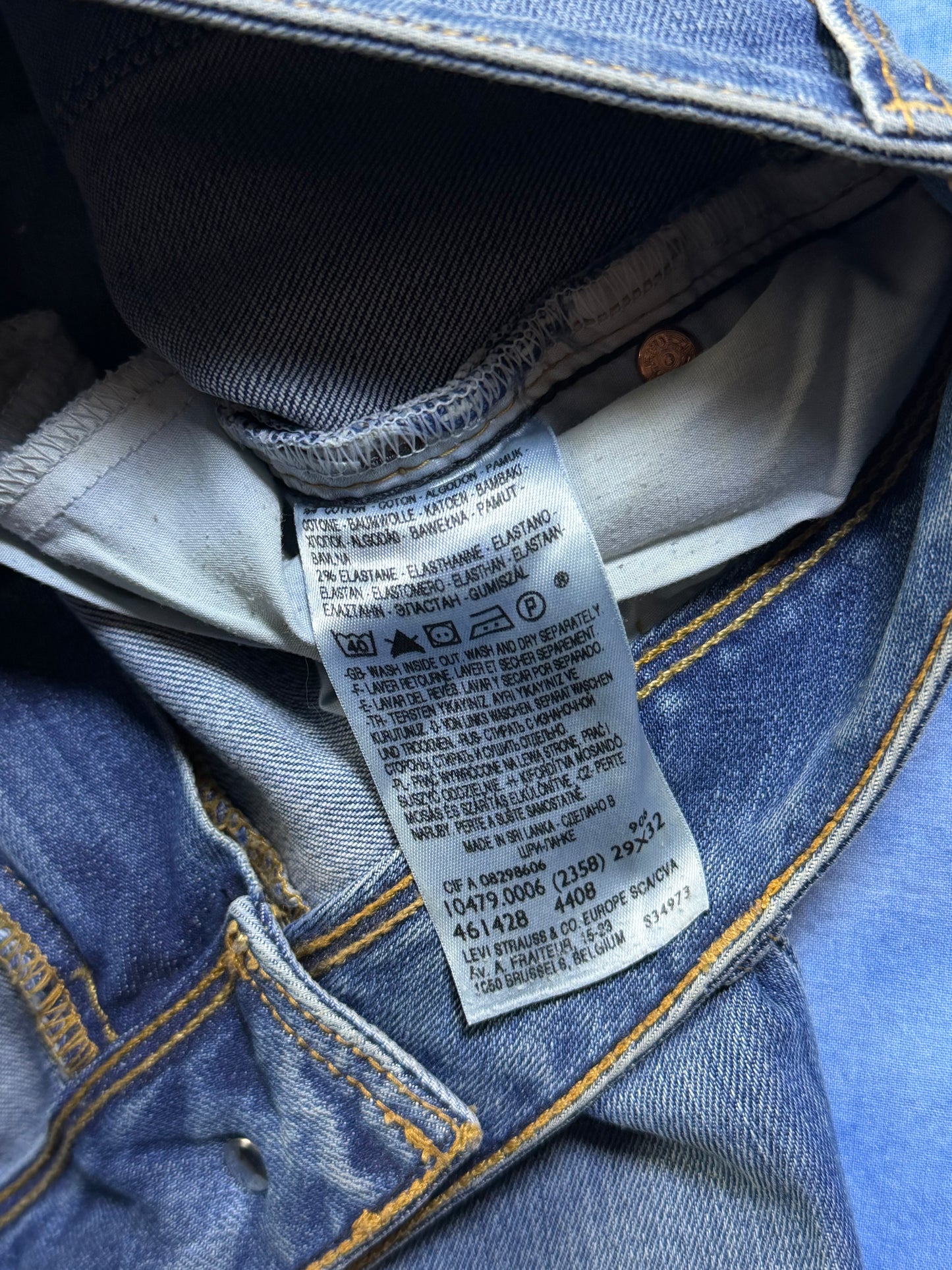 Damskie Jeansy Dzwony Levi's 479 2000s M