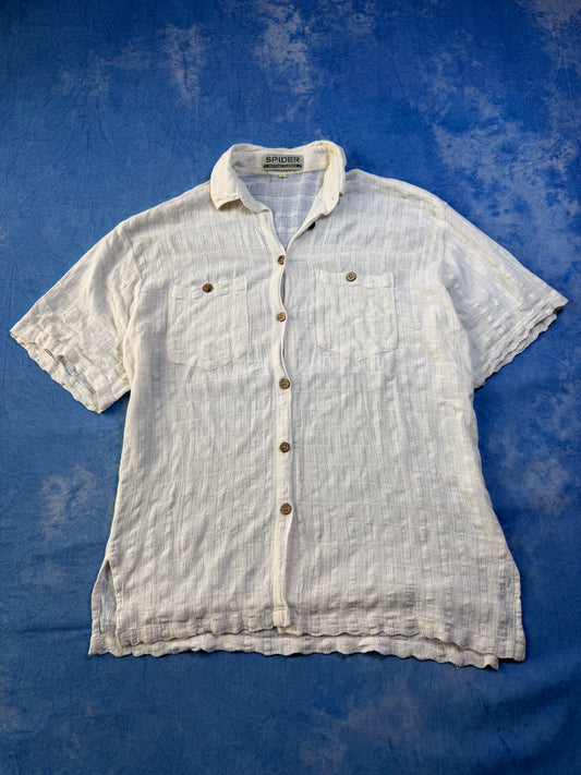 Spider 90s Cotton Shirt L